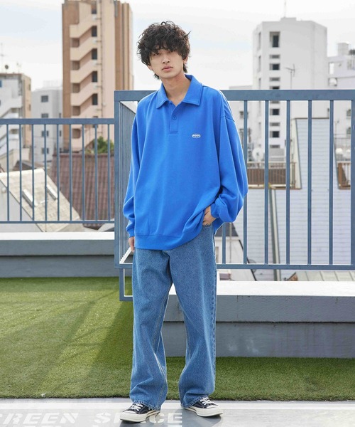 re_k by JUNRED（レクバイジュンレッド）の「re_k by JUNRED / ルーズワイドレッグデニムパンツ（デニムパンツ・メンズ・ネイビー/サックスブルー/ブルー系その他6/ブルー系その他5/ブラック/ブラック系その他2・S/M/L）」の16枚目の写真