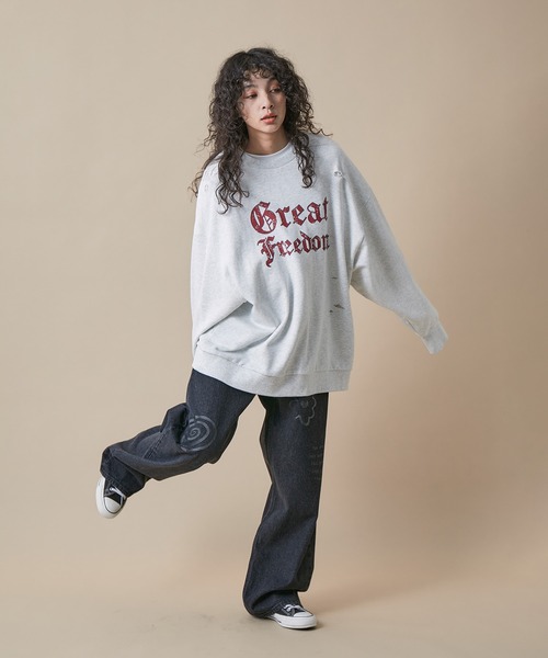 re_k by JUNRED（レクバイジュンレッド）の「re_k by JUNRED / ルーズワイドレッグデニムパンツ（デニムパンツ・メンズ・ネイビー/サックスブルー/ブルー系その他6/ブルー系その他5/ブラック/ブラック系その他2・S/M/L）」の11枚目の写真