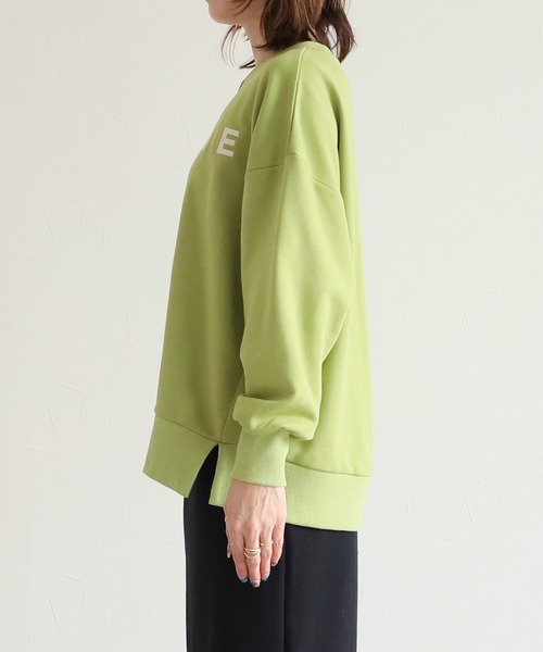 reca(レカ)の「刺繍ロゴプルオーバー(スウェット・レディース・グリーン系その他/オートミール/チャコールグレー・FREE)」の7枚目の写真
