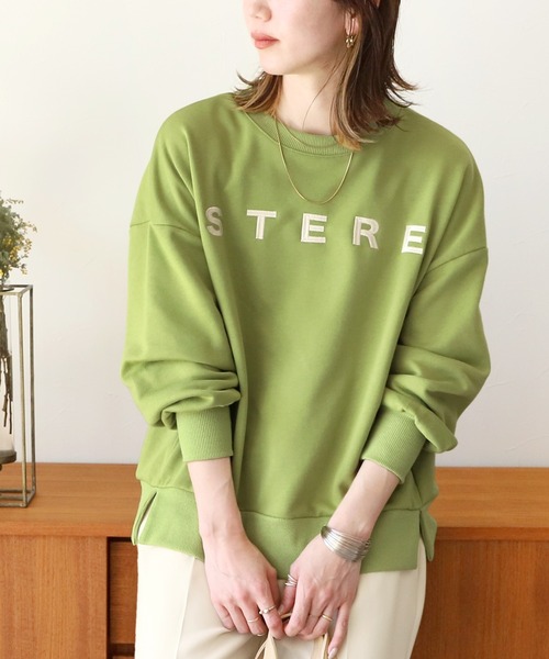 reca(レカ)の「刺繍ロゴプルオーバー(スウェット・レディース・グリーン系その他/オートミール/チャコールグレー・FREE)」の21枚目の写真