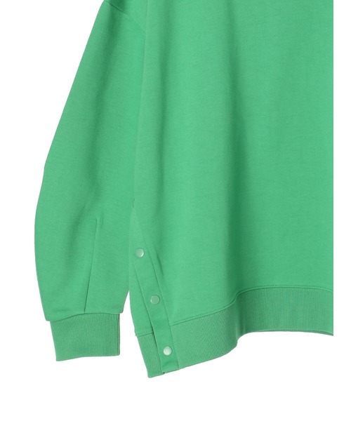 AMERICAN HOLIC（アメリカンホリック）の「サイドボタンポンチプルオーバー（スウェット・レディース・アイボリー/ブルー/グリーン/ブラック・M/L）」の14枚目の写真