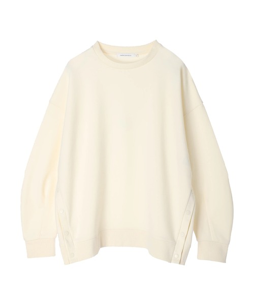 AMERICAN HOLIC（アメリカンホリック）の「サイドボタンポンチプルオーバー（スウェット・レディース・アイボリー/ブルー/グリーン/ブラック・M/L）」の18枚目の写真