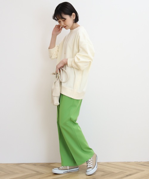 AMERICAN HOLIC（アメリカンホリック）の「サイドボタンポンチプルオーバー（スウェット・レディース・アイボリー/ブルー/グリーン/ブラック・M/L）」の7枚目の写真