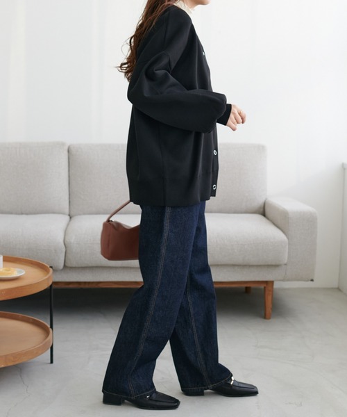 USコットンデニムストレートパンツ