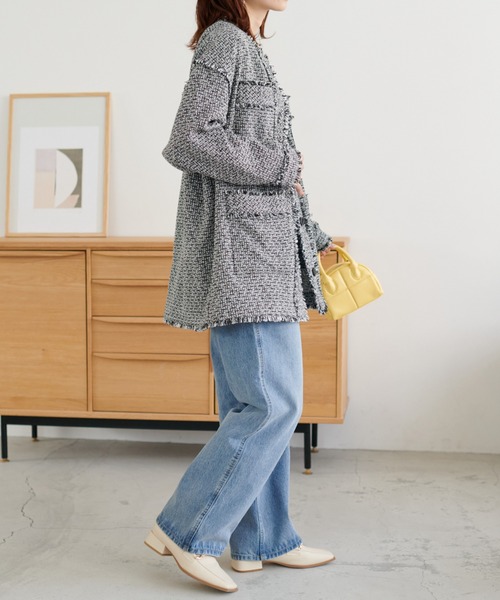 USコットンデニムストレートパンツ