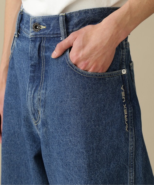 AVIREX（アヴィレックス）の「WIDE TAPERD JEANS / ワイド テーパード ジーンズ / AVIREX / アヴィレックス（デニムパンツ・メンズ・その他6/その他35・2XL/L/M/XL）」の12枚目の写真