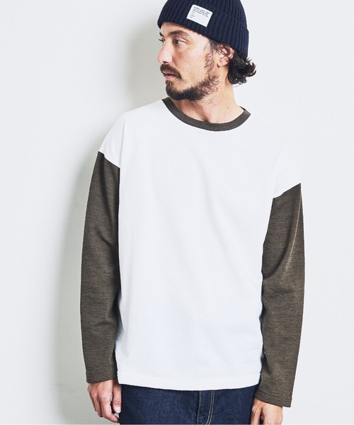 Magine(マージン)の「ORGANIC CTN URAKE RINGER TEE:オーガニックコットン 裏毛 リンガー TEE 23SS(Tシャツ/カットソー・メンズ・ネイビー/チャコールグレー/オリーブ/ブラック・44/46/48)」の16枚目の写真