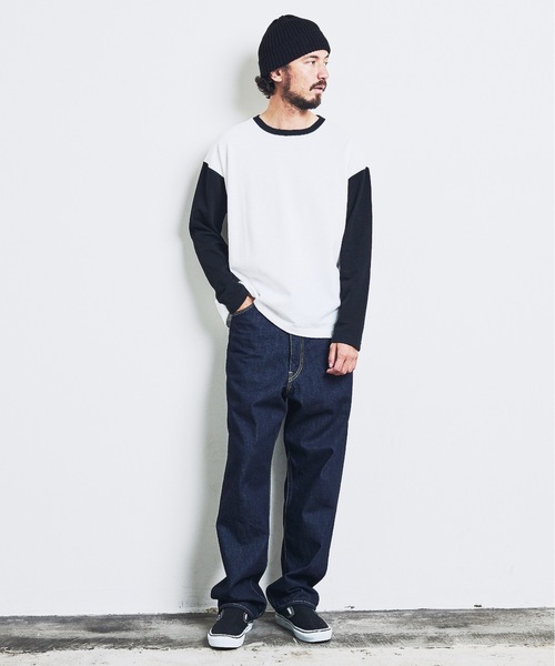 Magine(マージン)の「ORGANIC CTN URAKE RINGER TEE:オーガニックコットン 裏毛 リンガー TEE 23SS(Tシャツ/カットソー・メンズ・ネイビー/チャコールグレー/オリーブ/ブラック・44/46/48)」の21枚目の写真