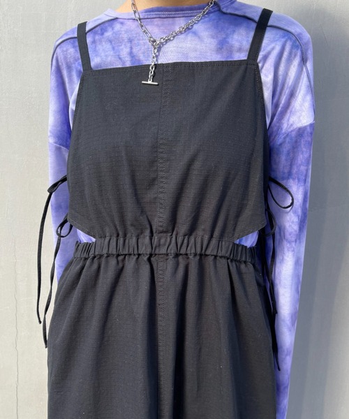 CIAOPANIC（チャオパニック）の「サイドリボンカットアウトキャミワンピース（ワンピース・レディース・ホワイト/ブラック/オリーブ・SMALL/MEDIUM）」の17枚目の写真