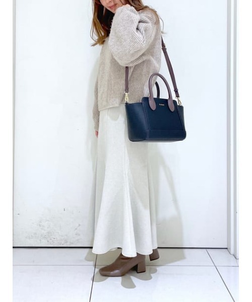 & chouette（アンドシュエット）の「シンプル バイカラーハンドバッグ 