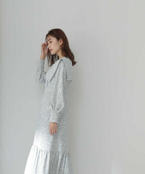 NATURAL BEAUTY BASIC（ナチュラルビューティーベーシック）の「ビッグカラープリントワンピース（ワンピース・レディース・ホワイト系その他/グリーン系その他3・SMALL/MEDIUM）」の17枚目の写真