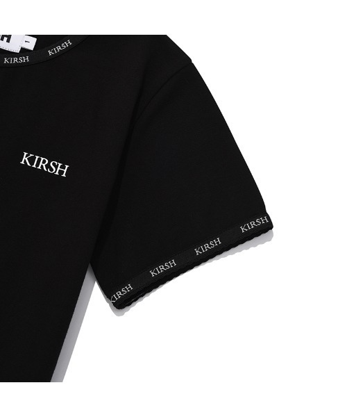 KIRSH（キルシー）の「KIRSH CHERRY LACE TAPE SLIM CROP T-SHIRT/キルシーチェリーレーステープスリムクリップTシャツ（Tシャツ/カットソー・レディース・イエロー/ホワイト/ブラック・ONE SIZE）」の11枚目の写真