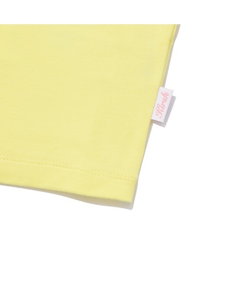 KIRSH（キルシー）の「KIRSH CHERRY LACE TAPE SLIM CROP T-SHIRT/キルシーチェリーレーステープスリムクリップTシャツ（Tシャツ/カットソー・レディース・イエロー/ホワイト/ブラック・ONE SIZE）」の18枚目の写真