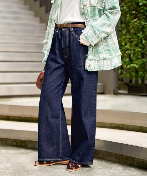 JOURNAL STANDARD(ジャーナルスタンダード)の「■《追加》12.5ozルーズデニムパンツ(デニムパンツ・レディース・ブルー系その他/サックスブルー/ネイビー・38/36)」の2枚目の写真