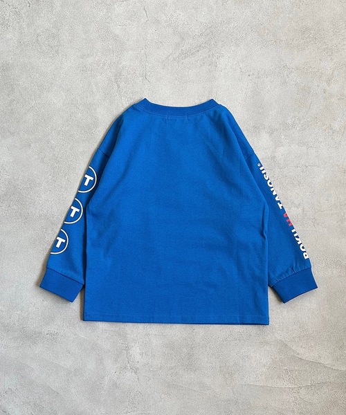 BOKU HA TANOSII（ボク　ハ　タノシイ）の「【BOKU HA TANOSII】KIDS ロゴ刺繍L/S Tee(100～150cm)（Tシャツ/カットソー・キッズ・ホワイト/ブルー・130/100/150/110/120/140）」の3枚目の写真
