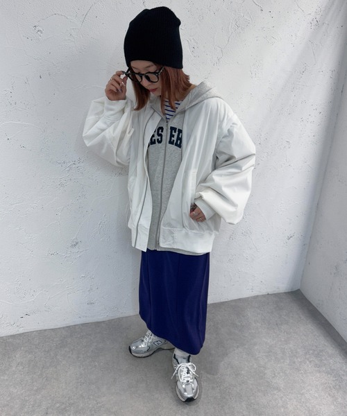 apres jour mignon（アプレジュールミニョン）の「２WAY　MA-1【ZOZOTOWN限定アイテム】（MA-1・レディース・カーキ/ブラック/オフホワイト/グレイッシュベージュ・フリー/X-LARGE）」の5枚目の写真