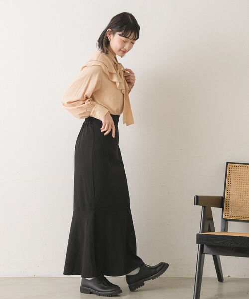 RETRO GIRL（レトロガール）の「H/WマーメイドSK（スカート・レディース・チャコールグレー/ブラック/ライトグリーン/ナチュラル・FREE）」の20枚目の写真