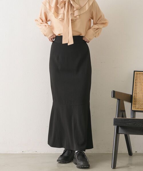 RETRO GIRL（レトロガール）の「H/WマーメイドSK（スカート・レディース・チャコールグレー/ブラック/ライトグリーン/ナチュラル・FREE）」の15枚目の写真