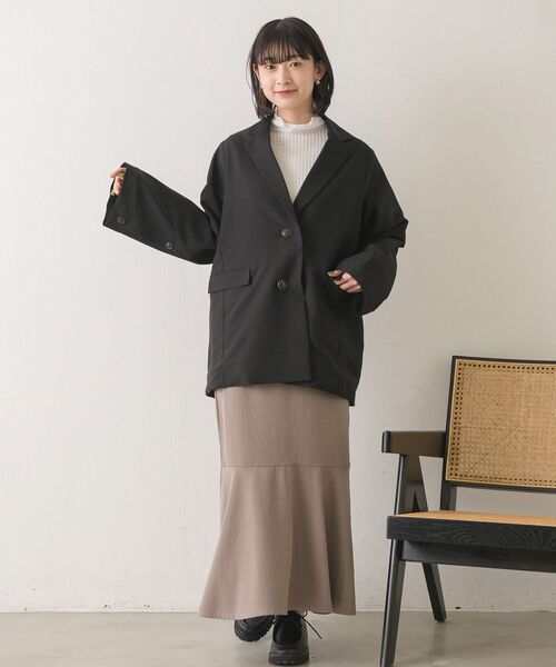 RETRO GIRL（レトロガール）の「H/WマーメイドSK（スカート・レディース・チャコールグレー/ブラック/ライトグリーン/ナチュラル・FREE）」の16枚目の写真