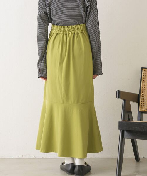 RETRO GIRL（レトロガール）の「H/WマーメイドSK（スカート・レディース・チャコールグレー/ブラック/ライトグリーン/ナチュラル・FREE）」の9枚目の写真