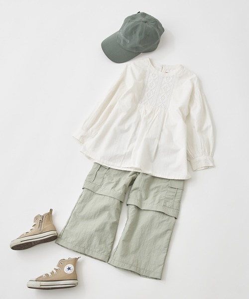 CIAOPANIC TYPY（チャオパニックティピー）の「【GRAND CANYON】【KIDS】マルチウェイカーゴパンツ（カーゴパンツ・キッズ・チャコールグレー/ピンク/グリーン・100/130）」の5枚目の写真