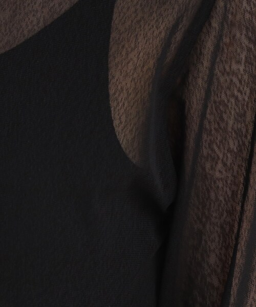 Cutie Blonde（キューティーブロンド）の「◆【大人の上品な肌見せに】シアーハイネックインナー（Tシャツ/カットソー・レディース・ブラック/ナチュラル/ホワイト系・01/02/03）」の16枚目の写真