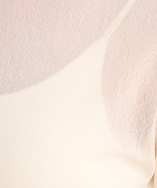 Cutie Blonde（キューティーブロンド）の「◆【大人の上品な肌見せに】シアーハイネックインナー（Tシャツ/カットソー・レディース・ブラック/ナチュラル/ホワイト系・01/02/03）」の13枚目の写真