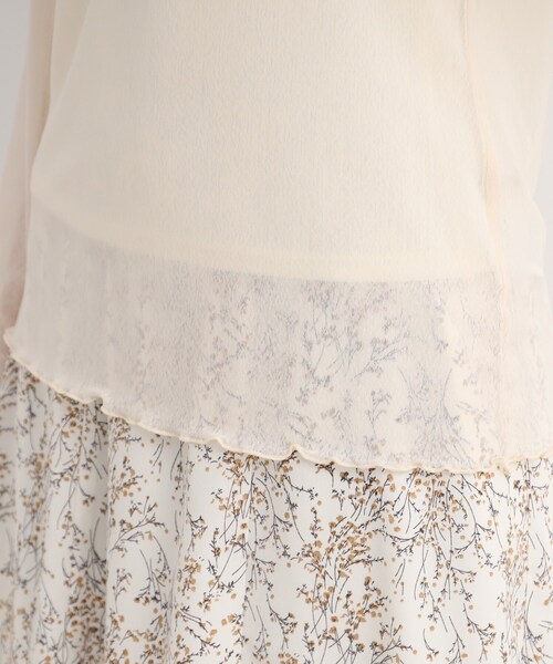 Cutie Blonde（キューティーブロンド）の「◆【大人の上品な肌見せに】シアーハイネックインナー（Tシャツ/カットソー・レディース・ブラック/ナチュラル/ホワイト系・01/02/03）」の20枚目の写真