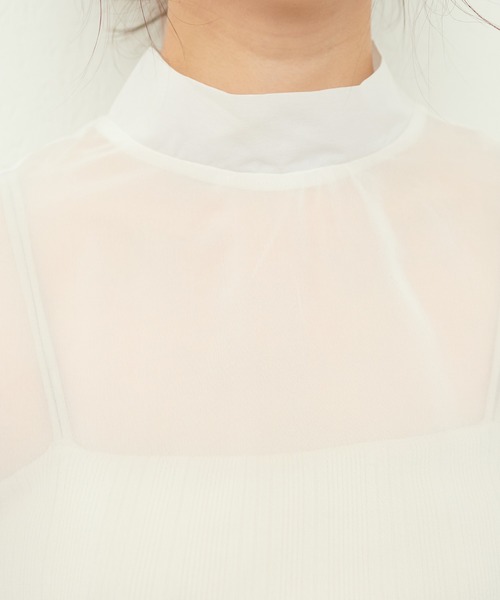 natural couture（ナチュラルクチュール）の「袖フレアスリットブラウス（シャツ/ブラウス・レディース・オフホワイト/ライトグレー/パープル系その他・FREE）」の19枚目の写真