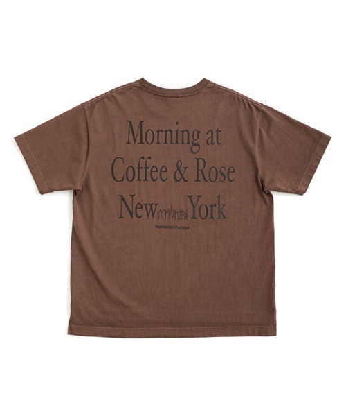 Manhattan Portage（マンハッタンポーテージ）の「S/S Print T-Shirt（Tシャツ/カットソー・メンズ・アイボリー/チャコール/ブラウン・LARGE/MEDIUM）」の4枚目の写真
