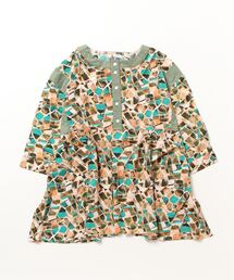 sandy | 【sandy】プリント切り替えスタンドカラーブラウス(シャツ/ブラウス)