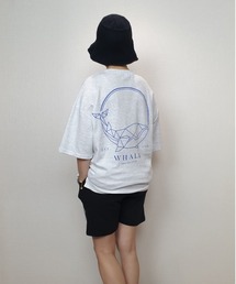 韓国 ファッション ストリート ブランド RING WHALE TEE メンズ レディース ユニセックス