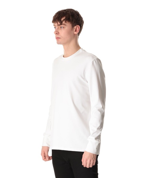 ATTACHMENT(アタッチメント)の「ポリエステル ストレッチ スムース ロングスリーブティー / PE STRETCH SMOOTH L/S TEE(Tシャツ/カットソー・メンズ・ブラック/グレー/ホワイト・1/2/3)」の4枚目の写真