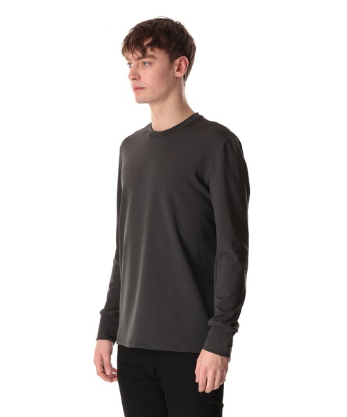 ATTACHMENT(アタッチメント)の「ポリエステル ストレッチ スムース ロングスリーブティー / PE STRETCH SMOOTH L/S TEE(Tシャツ/カットソー・メンズ・ブラック/グレー/ホワイト・1/2/3)」の7枚目の写真