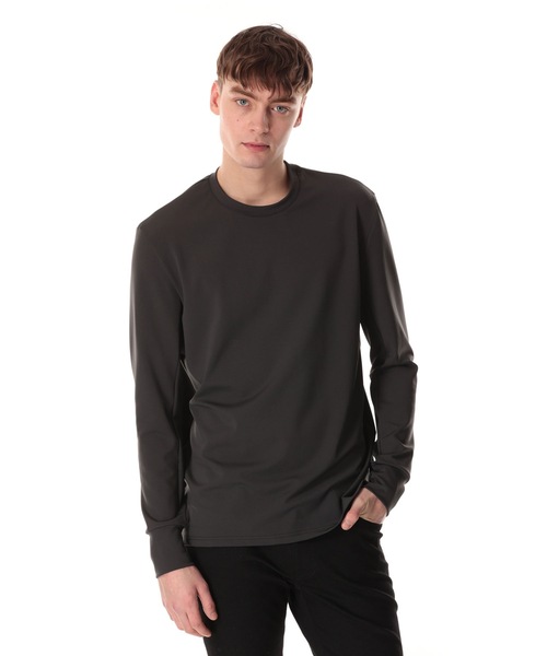 ATTACHMENT(アタッチメント)の「ポリエステル ストレッチ スムース ロングスリーブティー / PE STRETCH SMOOTH L/S TEE(Tシャツ/カットソー・メンズ・ブラック/グレー/ホワイト・1/2/3)」の8枚目の写真
