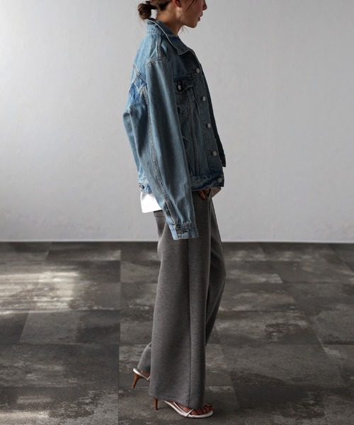 Bonjour Sagan（ボンジュールサガン）の「MORATORIUMコットンフレンチスリーブT（Tシャツ/カットソー・レディース・ライトベージュ/オフホワイト/チャコールグレー・FREE）」の8枚目の写真