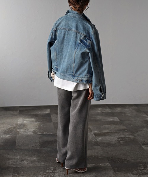 Bonjour Sagan（ボンジュールサガン）の「MORATORIUMコットンフレンチスリーブT（Tシャツ/カットソー・レディース・ライトベージュ/オフホワイト/チャコールグレー・FREE）」の10枚目の写真