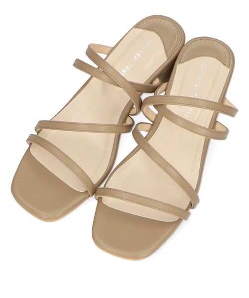 ORiental TRaffic(オリエンタルトラフィック)の「■ナローストラップミュールサンダル/31248(サンダル・レディース・ベージュ/ブラック/ブルー/イエロー・SS/S/M/L/LL/3L)」の5枚目の写真