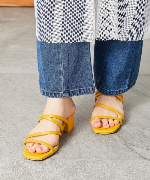 ORiental TRaffic(オリエンタルトラフィック)の「■ナローストラップミュールサンダル/31248(サンダル・レディース・ベージュ/ブラック/ブルー/イエロー・SS/S/M/L/LL/3L)」の16枚目の写真