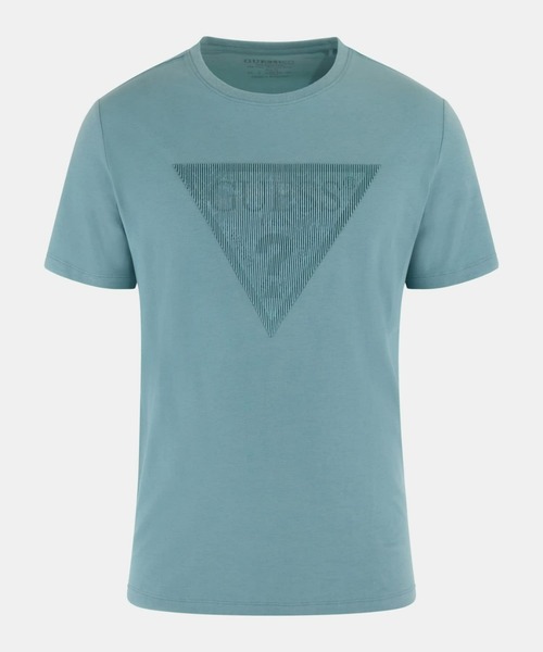 Guess(ゲス)の「Eco Triangle Crewneck Tee Tシャツ(Tシャツ/カットソー・メンズ・ホワイト/ブラック/ライトブルー・SMALL/MEDIUM/LARGE/X-LARGE)」の18枚目の写真