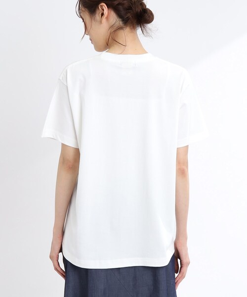 Reflect(リフレクト)の「【WORLD for the World/洗える】モノクロフォトプリントTシャツ(Tシャツ/カットソー・レディース・アイボリー・09)」の6枚目の写真