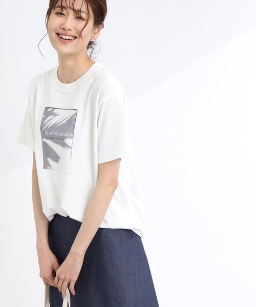 Reflect(リフレクト)の「【WORLD for the World/洗える】モノクロフォトプリントTシャツ(Tシャツ/カットソー・レディース・アイボリー・09)」の9枚目の写真