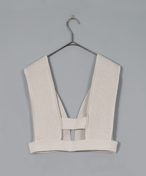 &g'aime(アンジェム)の「【&g’aime】ビスチェ付きニット2pcs(ニット/セーター・レディース・ブラウン/パープル/ブラック/グレイッシュベージュ・FREE)」の8枚目の写真