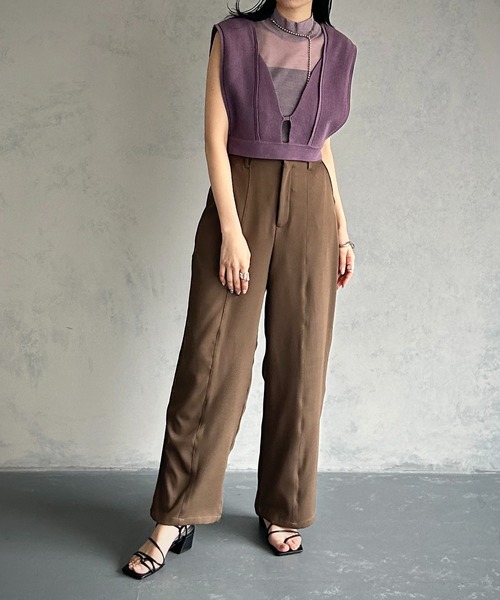 &g'aime（アンジェム）の「【&g'aime】ビスチェ付きニット2pcs