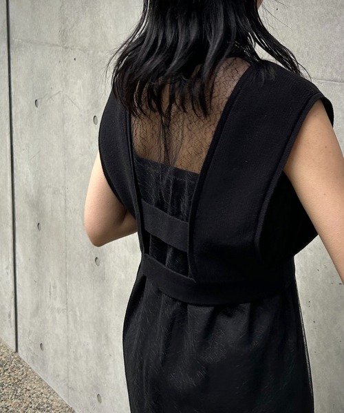 &g'aime(アンジェム)の「【&g’aime】ビスチェ付きニット2pcs(ニット/セーター・レディース・ブラウン/パープル/ブラック/グレイッシュベージュ・FREE)」の13枚目の写真