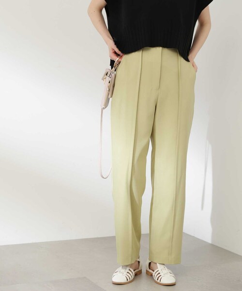 N.（N. Natural Beauty Basic）（エヌエヌナチュラルビューティーベーシック）の「【S Size Line】◆ドライタッチピンタックテーパードパンツ（スラックス・レディース・ベージュ/イエロー・SMALL/MEDIUM）」の19枚目の写真