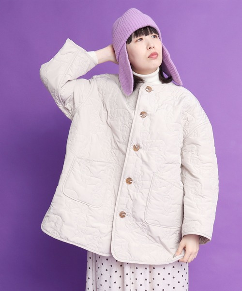 didizizi（ディディジジ）の「ドッグイヤーニットワッチ（ニットキャップ/ビーニー・レディース・パープル/アイボリー/カーキ・FREE）」の18枚目の写真