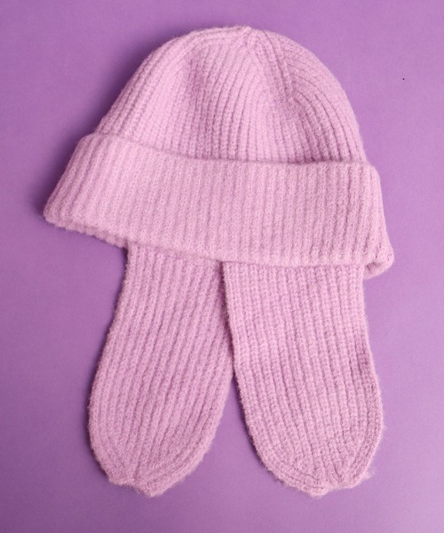 didizizi（ディディジジ）の「ドッグイヤーニットワッチ（ニットキャップ/ビーニー・レディース・パープル/アイボリー/カーキ・FREE）」の22枚目の写真