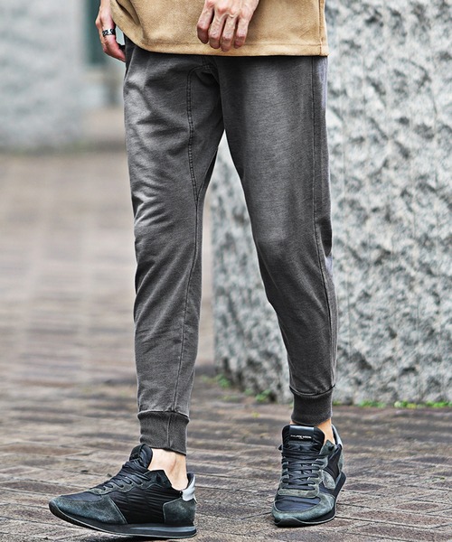 セール】【SOMEDIFF】カットデニムジョガーパンツ メンズ