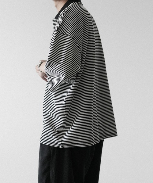 RUUBON】moss stitch polo shirt / モスステッチ ポロシャツ